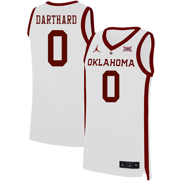 Oklahoma Sooners #0 Le'Tre Darthard College Basketball Jerseys Stitched Sale-White